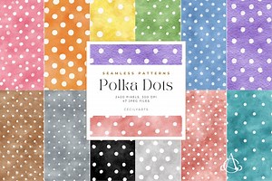 Seamless Polka Dot Pattern, Watercolor Texture Dots, Sublimation Fabric Design (digital Download) - Etsy