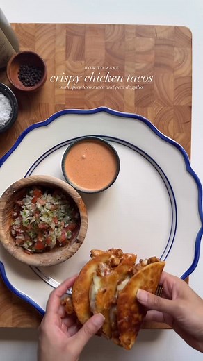 3.8M views · 12K reactions | Crispy chicken tacos with spicy taco...
