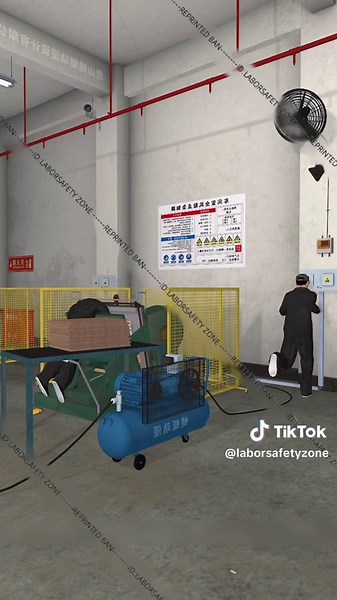 OMG 😳 why is there no emergency braking device？#safetyanimation #warning #hazardous #labor #safety #funny #funnyvideos #SafetyAnimation #safetyrope #animationvideos #careful #accident #construction #workplace #worker #foryou #fyp#emergenc