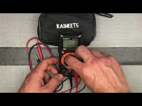 Demo - Setup of Functions: KAIWEETS Digital Multimeter with Case