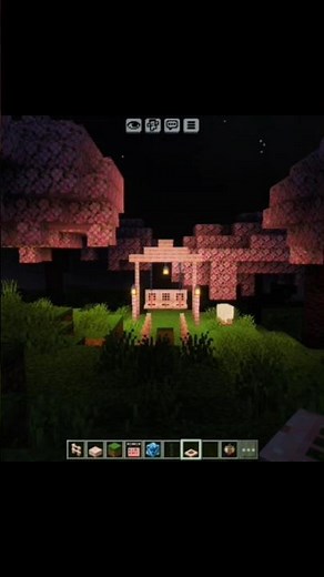 Minecraft : ​How to build a functional Cherry Swing 🌸