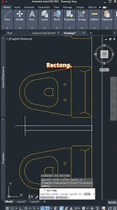 With ONLY Basic Commands, Create Professional Designs in Minutes! #shorts #tutorial #autocad #aut...