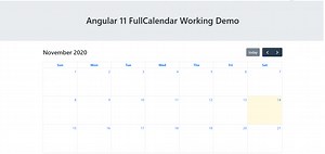 Angular 11 FullCalendar Working Demo – Therichpost