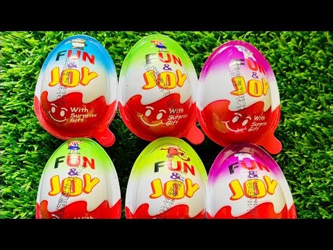 Kinder Joy Surprise Egg Opening So Cute! 🧸🥚