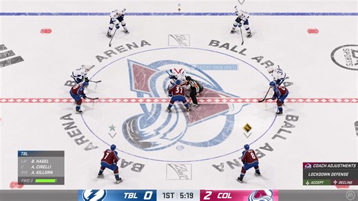 PS5 NHL23 冰球游戏试玩 斯坦利杯决赛 科罗拉多雪崩队