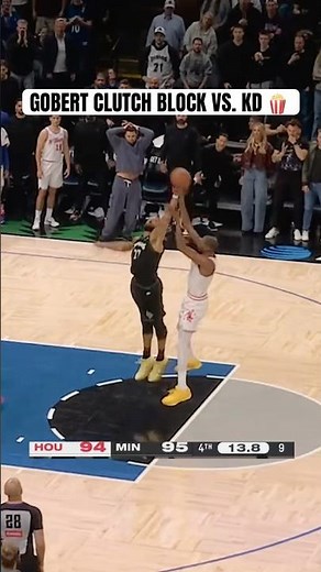 KD vs. Gobert in crunch time 👀