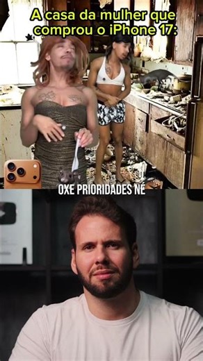 She forgets about the renovation and celebrates the arrival of the iPhone 17