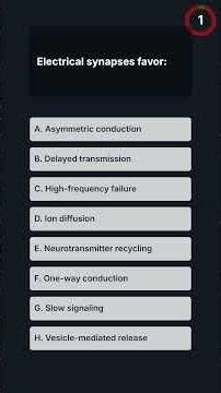USMLE-1 Synaptic Communication & Receptor Types