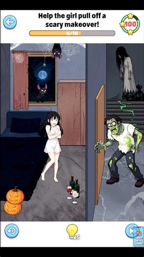 Brainy Prankster Halloween LVL 1 | Help the Girl Pull Off a Scary Makeover! 🎃👻💄