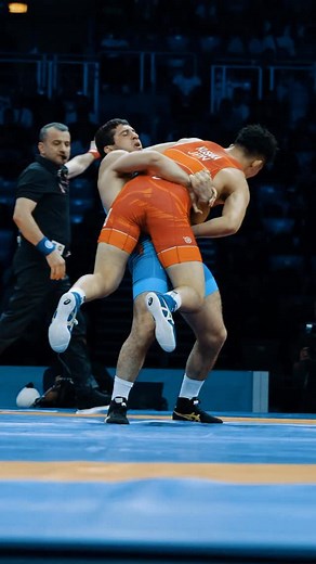 379K views · 42K reactions | Back on top  Malkhas Amoyan  takes down Olympic champ Nao Kusaka  to claim the 77kg world title!  | United World Wrestling | Facebook