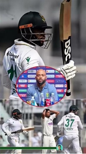 temba babuma ne diya team india ko chellenge 🔥💔😱 #cricket #temba #indvssouthafrica