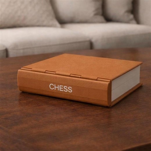 Magnetic Chess Book Game | Foldable Travel Board | 3D Printed Gift - Etsy