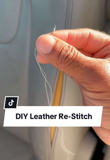 DIY Leather Seat Re-Stitching for Cars