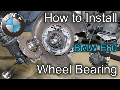 How to install Rear Wheel Bearing on BMW e60 | DIY
