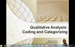 Qualitative Analysis Coding and Categorizing Data 质性分析-数据的编码与分类