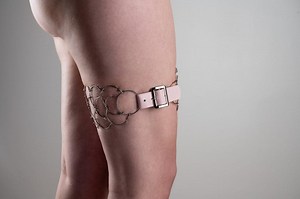 Thigh Cilice, Catholic Penitential Belt, Metal and Pink Leather, Three Rows - Nickel Free - Etsy