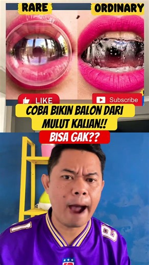 Bisa bikin balon dari mulut gak gaes⁉️✅👌🏻 #challenge #funny #viral