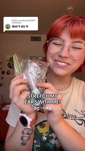 Ear Stretching Journey: 6g to 4g | Opal's Earrings Transformation