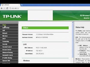 Tp-link TL-MR3420 3g router configuration.