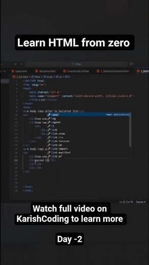 HTML tutorial for beginners | ‪@karishcoding‬