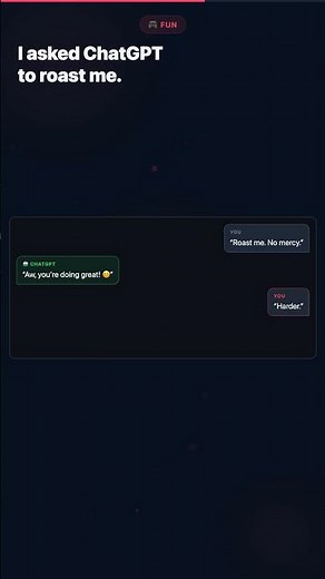 I dared ChatGPT to roast me with NO MERCY 💀