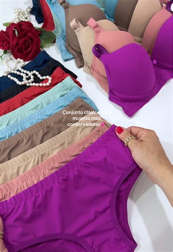 Conjunto de Ropa Interior Femenina para Uso Diario