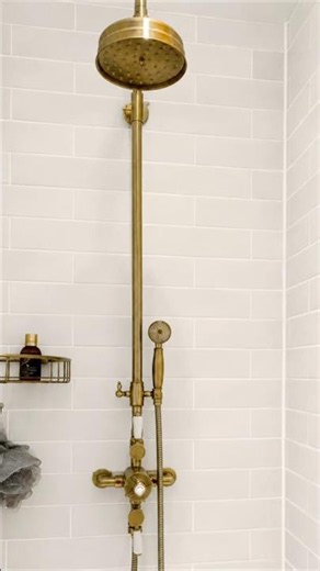 Neutral Bathroom | Paris Pearl metro tiles for a timeless cottage style shower