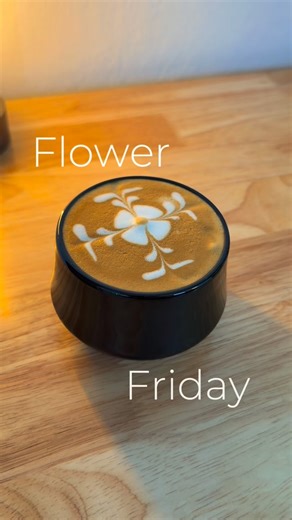 Dan Vega on Instagram: "Blooming your Friday with this latte art 🌺☕️ #flowerfriday #latteartathome"