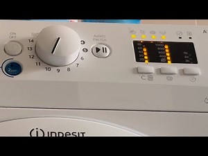 Indesit Innex BWA 71053 washing machine - white cotton 60°C (parts of cycle)