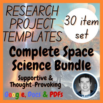 Complete 30 Space Science Research Project Templates | Comprehensive Astro Set