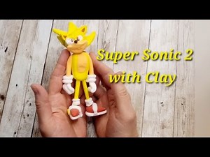 How to Make Super Sonic 2 with Clay / Sonic the Hedgehog 2 Tutorial #diy #supersonic2 #clayart