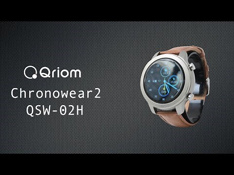 Qriom「スマートウォッチ CHRONOWEAR2 QSW-02H(SG)」／POP