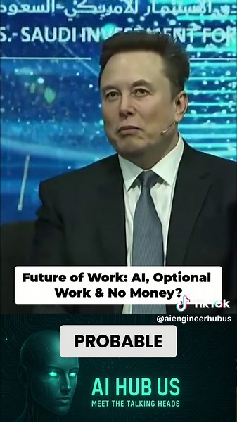 Is this Utopia or Dystopia? 🤔 Work becomes a choice. The AI future will redefine everything. Prepare for a world beyond money. #AIApocalypse #FutureIsNow #TechProphecy