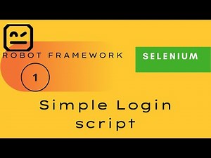 1) Create Simple Login Script | Selenium - Robot Framework | #selenium #robotframework #automation