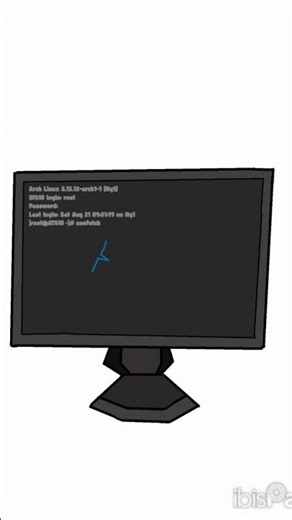 arch Linux art #ibispaintx #ibispaint #3d #phonk #pc #пк