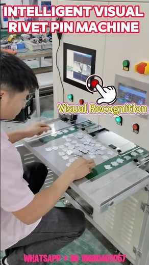 How To Punch Pins ,Nails and Screws for Lapel Badge -Intelligent Automatic Rivet Pin Setting Machine