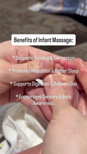 Infant massage is about so much more than just those sweet little baby toes