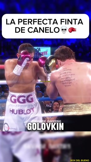 Hasta Golovkin se sorprendió de esa finta😳🔥#ko #box #boxing #canelo #defense