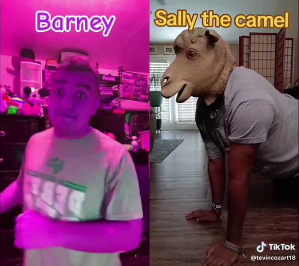 Barney's Surprise with Sally the Camel