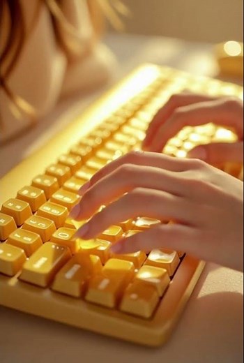 Typing on a Keyboard Made of Honey |Ultra Realistic ASMR Satisfying Sounds #amsr #satisfying #shorts