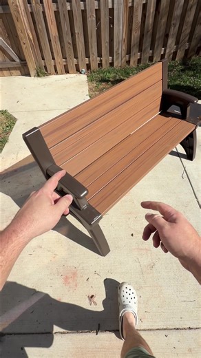 This has to be the coolest bench but also table that iv ever seen! #patio #patiofurniture #summer #qvc