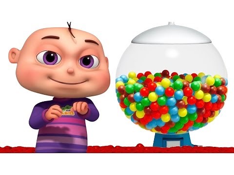 Five Little Babies Playing Ball Machine | Learn Colors For Children | Five Little Babies Collection