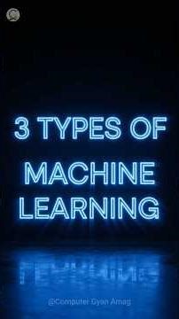 Types of Machine Learning 🤖 | Supervised, Unsupervised, RL #ai #ml #learnai #rl #tutorial #cbse