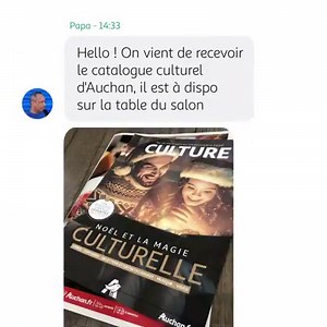 Un Noël sous le signe de la culture ! Livres, jeux vidéo, musique, films... Offrez à vos proches de quoi se divertir pour les fêtes ! 🎁 Tous nos produits sont disponibles sur auchan.fr ou via nos services de retrait. | Auchan