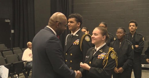 Comeaux High School Navy Junior ROTC awarded unit achievement after annual inspection