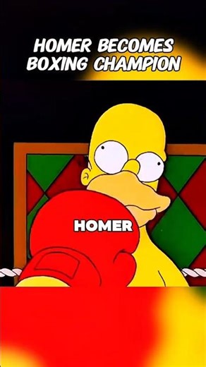 Homer becomes boxing champion!🥊#shorts #thesimpsons #boxing