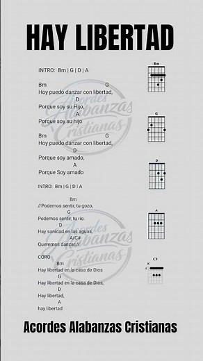 "HAY LIBERTAD" 🎸 #acordesalabanzascristianas #music #tutorial #guitar