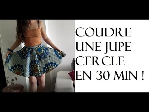 DIY Jupe Cercle en wax, tuto couture FACILE ET RAPIDE pour les débutants !