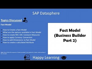 12 SAP Datasphere Fact Model
