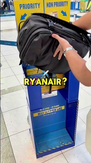 Ryanair Didn't Expect This Backpack Trick #travel #backpack